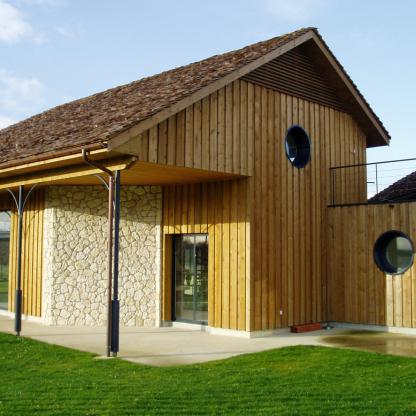 Brisse charpentes Marmande - Maison ossature bois contemporaine